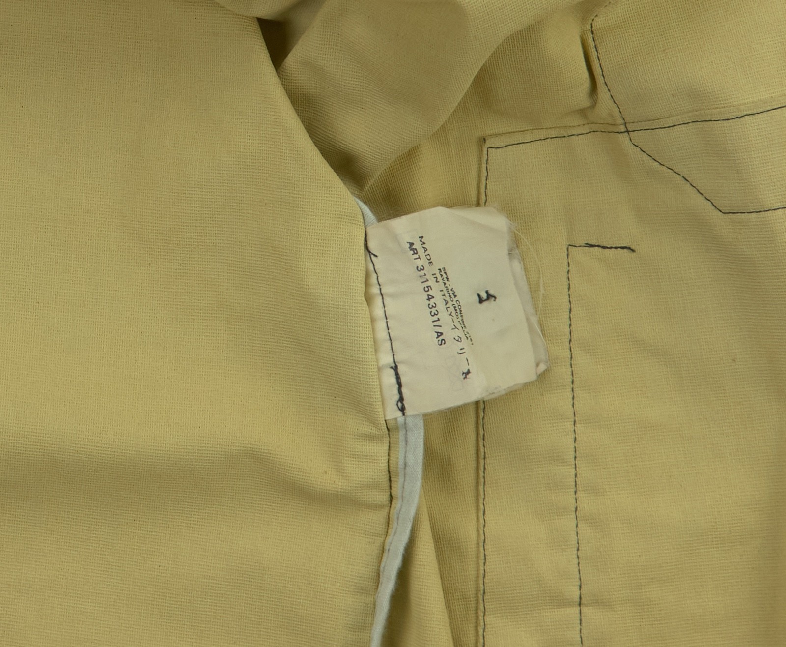Stone Island Laminated Jacket Mens Size XL Khaki Coated Cotton 1999 VTG ITALY - Image 12
