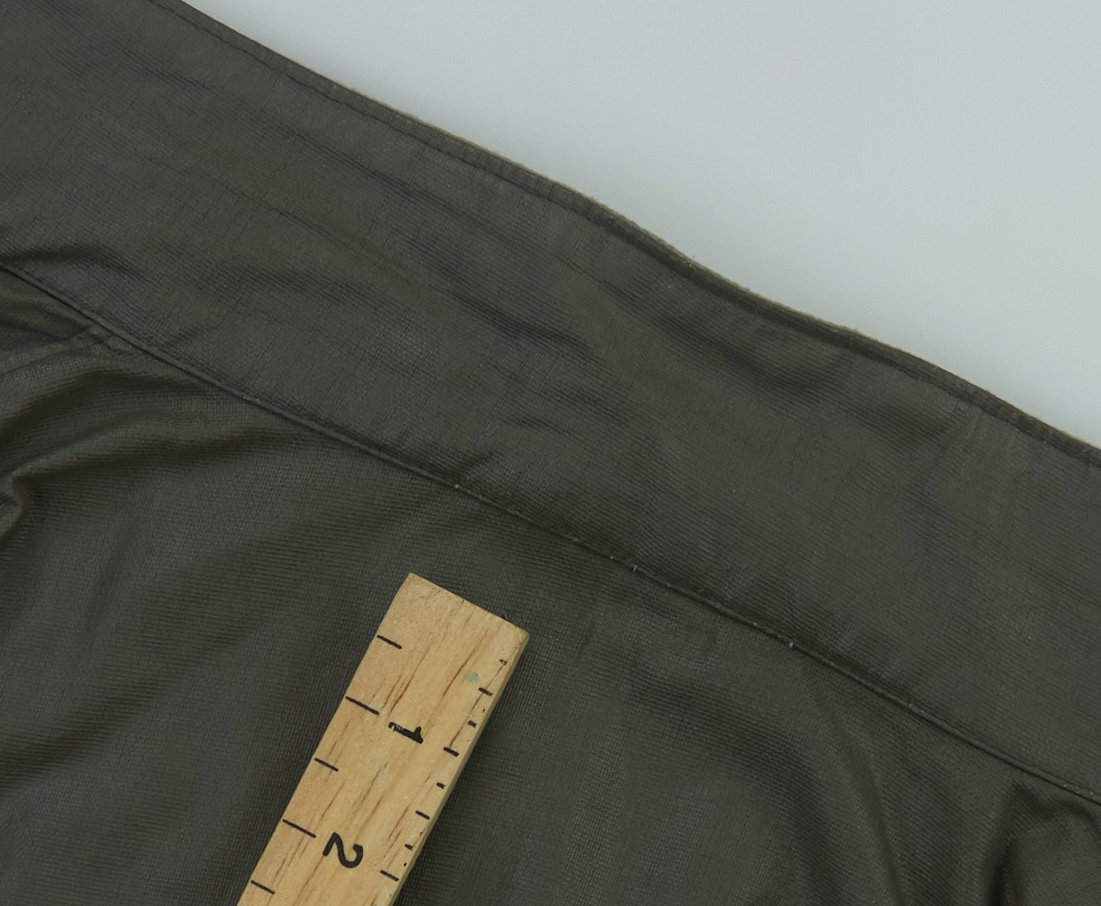 Stone Island Laminated Jacket Mens Size XL Khaki Coated Cotton 1999 VTG ITALY - Image 25