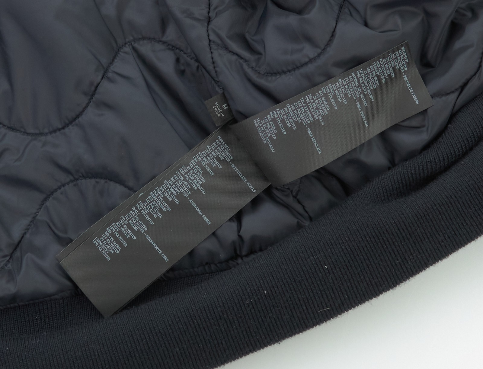 Engineered Garments x Uniqlo Bomber Jacket Mens Medium Oversized Black Blouson - Image 16