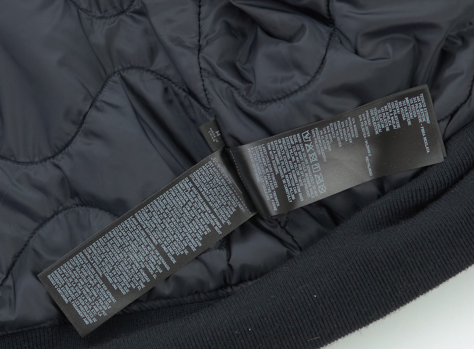 Engineered Garments x Uniqlo Bomber Jacket Mens Medium Oversized Black Blouson - Image 17