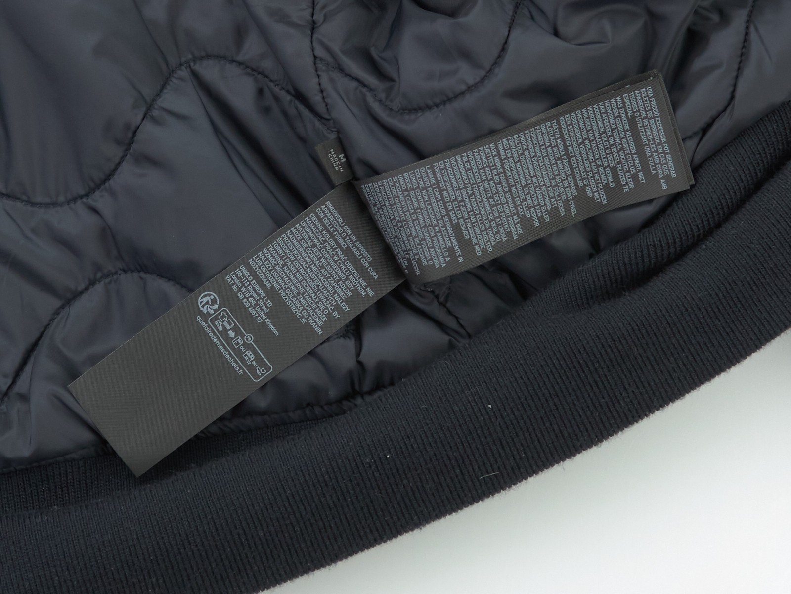 Engineered Garments x Uniqlo Bomber Jacket Mens Medium Oversized Black Blouson - Image 18