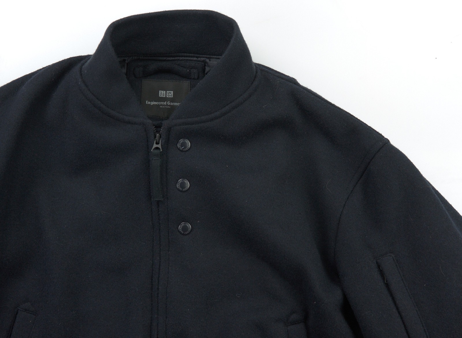 Engineered Garments x Uniqlo Bomber Jacket Mens Medium Oversized Black Blouson